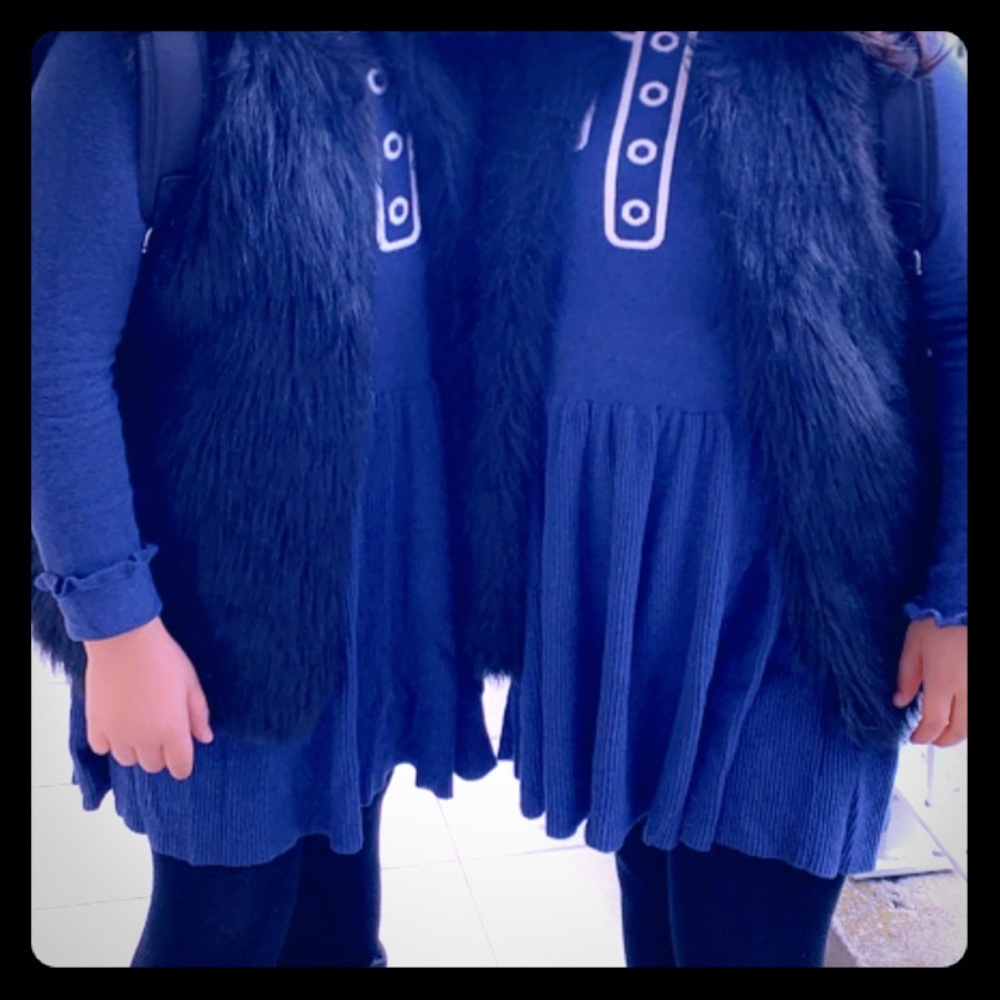 Kids fur vest